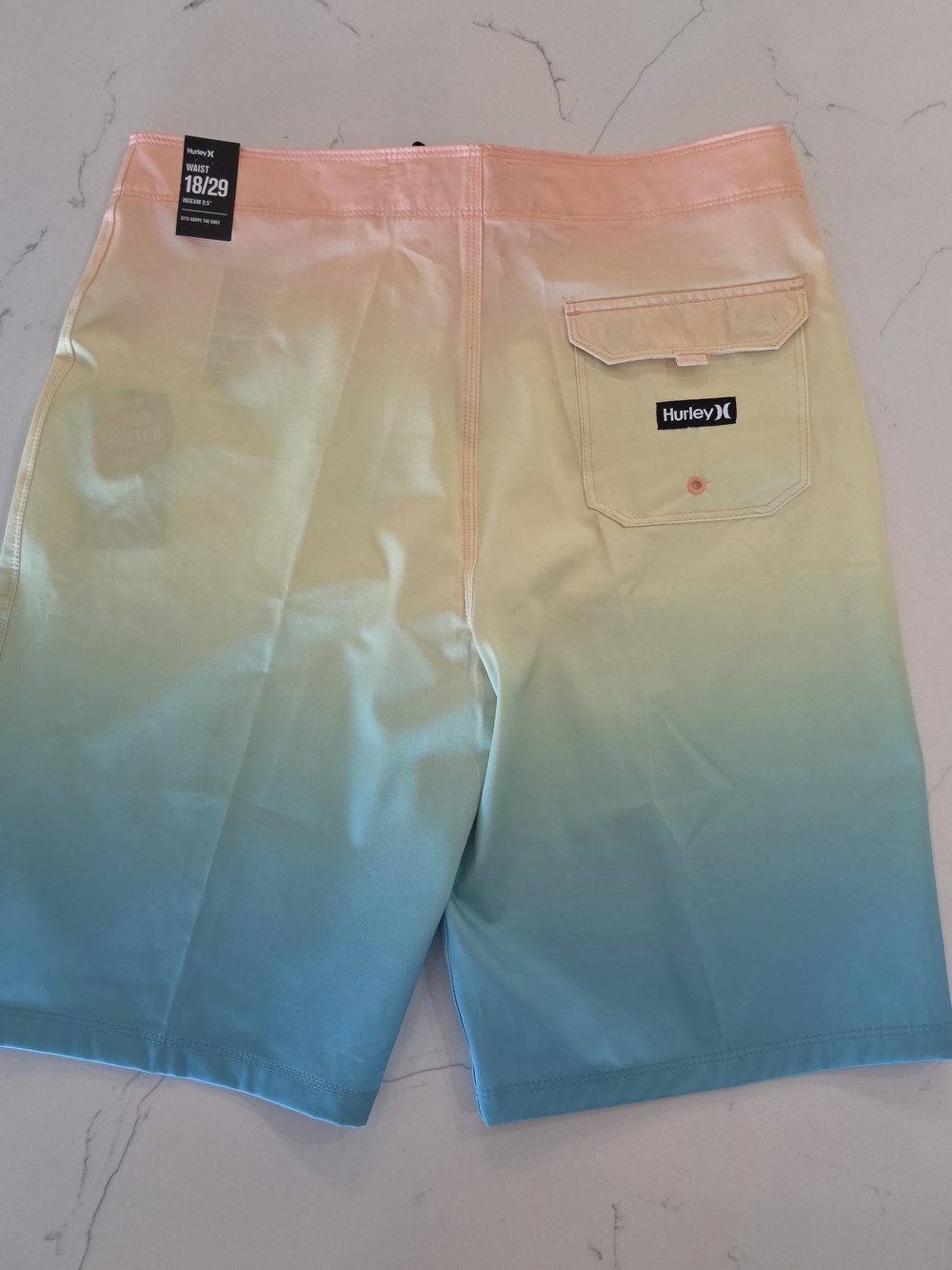Hurley Boys Ombre Swim Shorts - Orange to Blue Sizes 10 16 18 - Picture 5 of 10